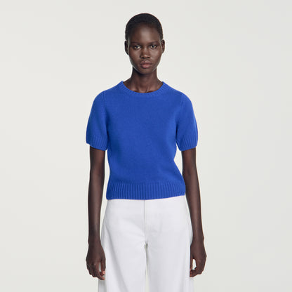 Emily Wool jumper with logo Blue