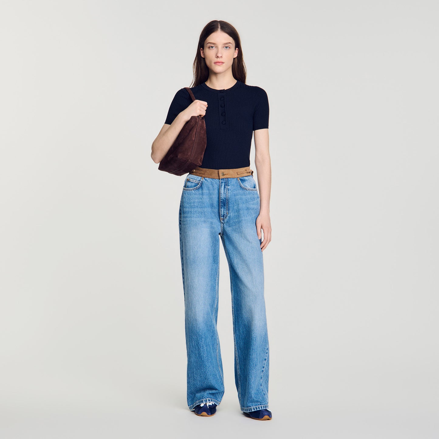 Ingrid  Knit Jumper Navy Blue