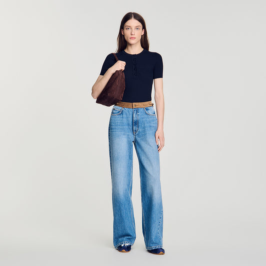 Ingrid  Knit Jumper Navy Blue