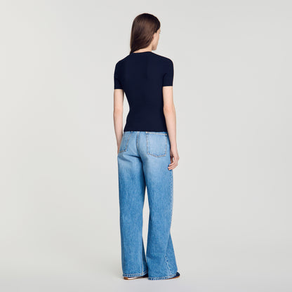 Ingrid  Knit Jumper Navy Blue