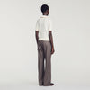 Mirabelle Jewellery-neck pointelle jumper Ecru