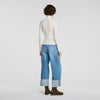 Lana Ruffled roll-neck wool jumper Ecru