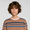 Piper Layered Effect Striped Jumper Camel