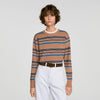 Piper Layered Effect Striped Jumper Camel