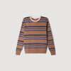Piper Layered Effect Striped Jumper Camel