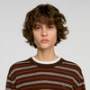 Mabel Striped wool jumper Brown