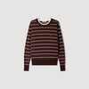 Mabel Striped wool jumper Brown