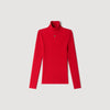 Eline Cable knit roll-neck jumper Red