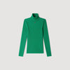 Eline Roll-Neck Cable Knit Jumper Green