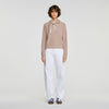 Amara 2-in-1 wool and cashmere jumper Taupe