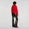 Arabella Zip-neck knit jumper Red