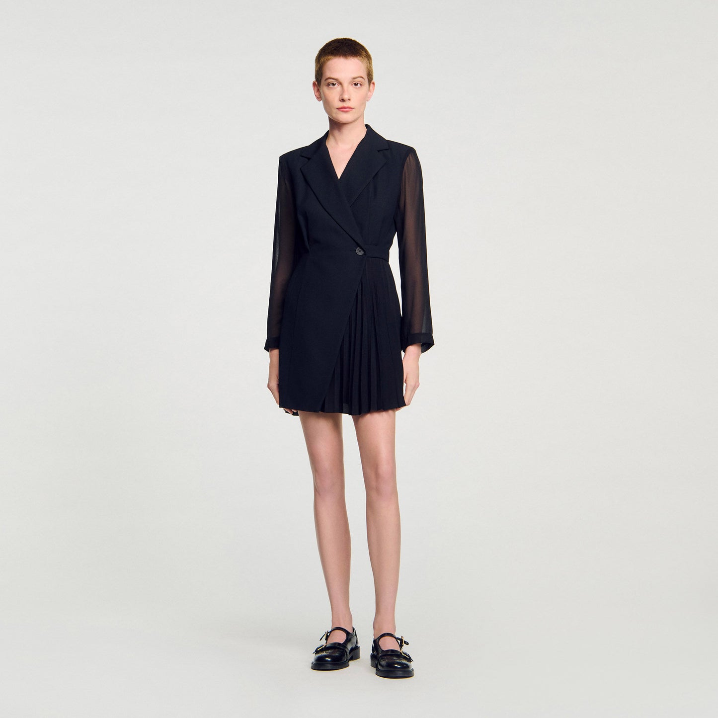 Lilela Wraparound Dress Black