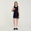 Short Button-Up Dress Black