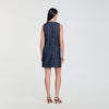 Short Rhinestone Dress Deep Blu