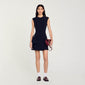 Nicole Short Dress With Buttons Navy Blue