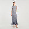 Venus Knit Maxi Dress With Studs Grey