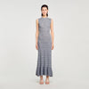 Venus Knit Maxi Dress With Studs Grey