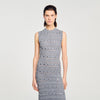 Venus Knit Maxi Dress With Studs Grey