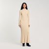 Knit Maxi Dress Beige