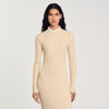 Knit Maxi Dress Beige