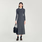 Elorine Knit Maxi Dress Dark Grey