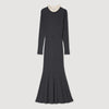 Knit Maxi Dress Dark Grey