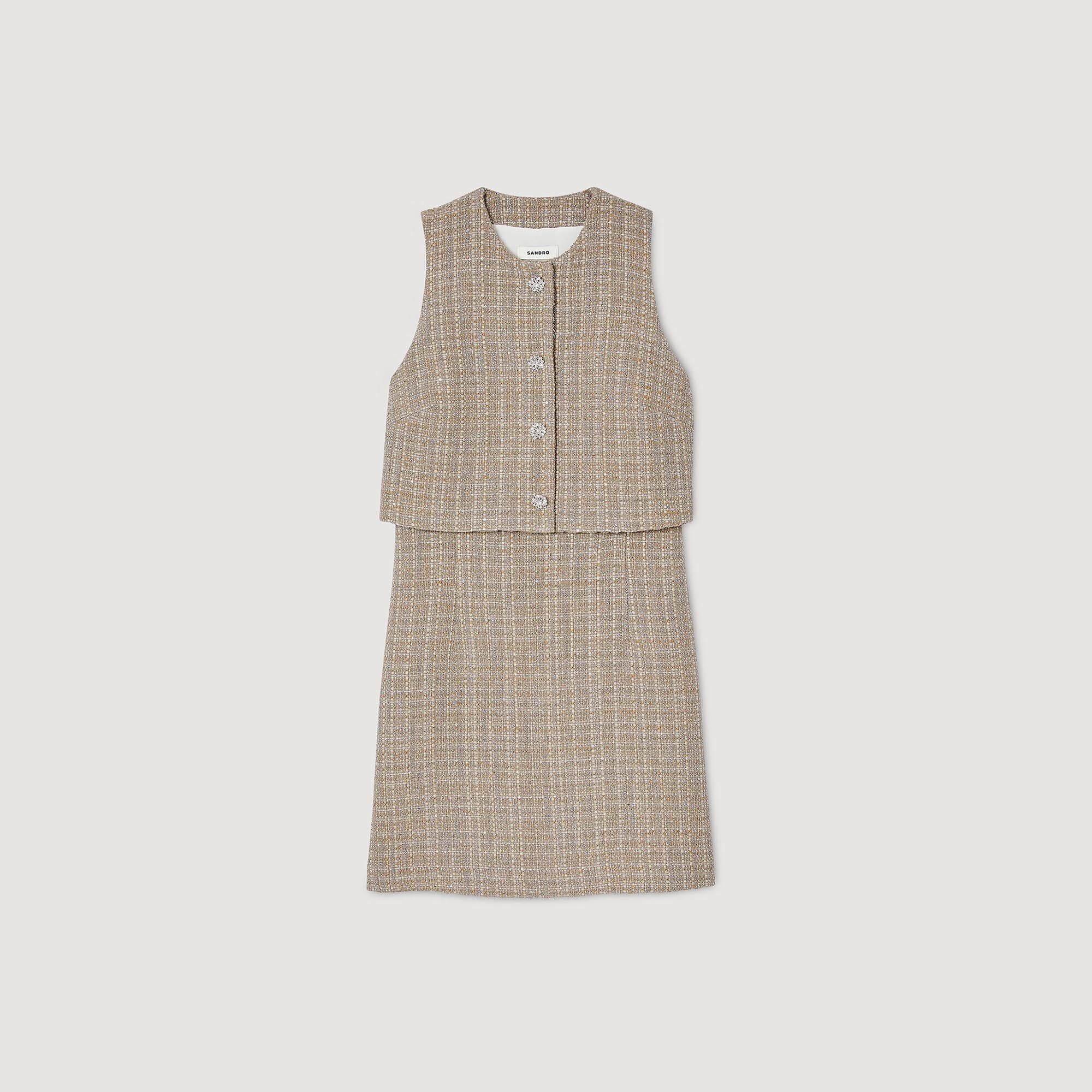 Tweed Dress Camel