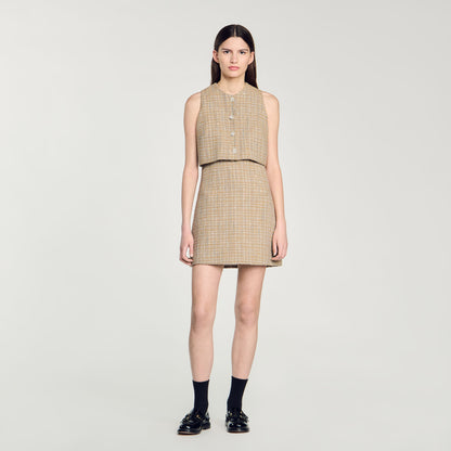 Tweed Dress Camel