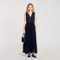 Montaigne Pleated Maxi Dress Black