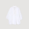 Moana Short Dress With Lace Detail White