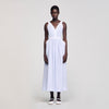 Sidonie Long Striped Dress Ciel / Blanc