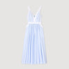 Sidonie Long Striped Dress Ciel / Blanc