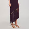 Swann Fringed And Beaded Maxi Dress Brown