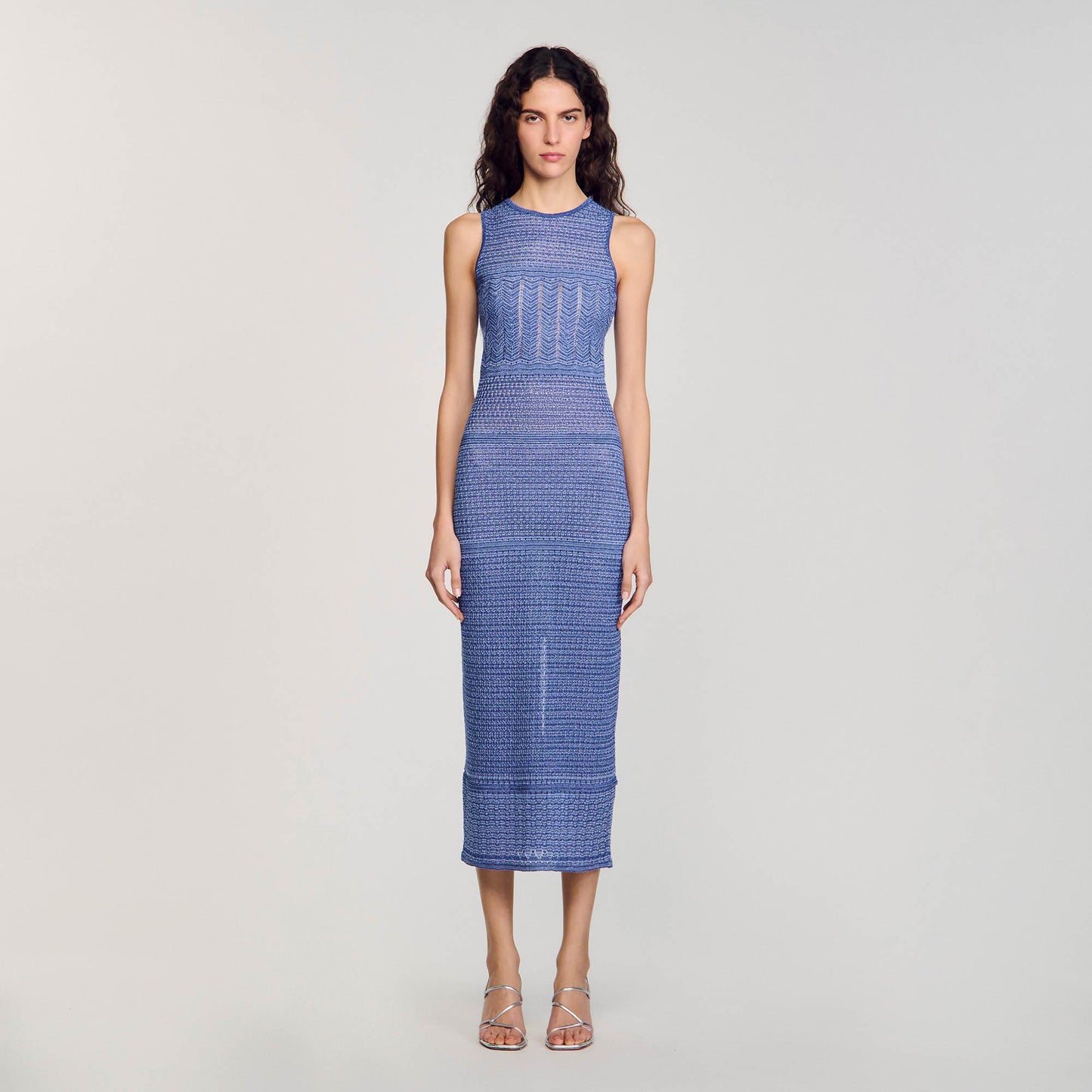 Ludivine Knit Midi Dress Royal Blue