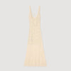Bouquet Knit Maxi Dress Ecru