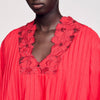 Reina Short Dress With Floral Details Red