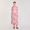 Josephina Floral Patterned Maxi Dress White / Red