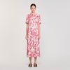 Josephina Floral Patterned Maxi Dress White / Red