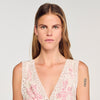 Brisbane Lace-Trimmed Maxi Dress Pink / Ecru