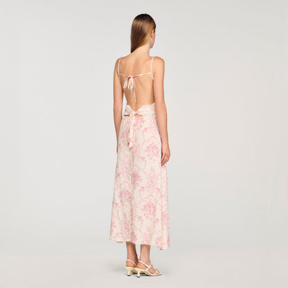 Ballarat Lace-Trimmed Maxi Dress Pink / Ecru