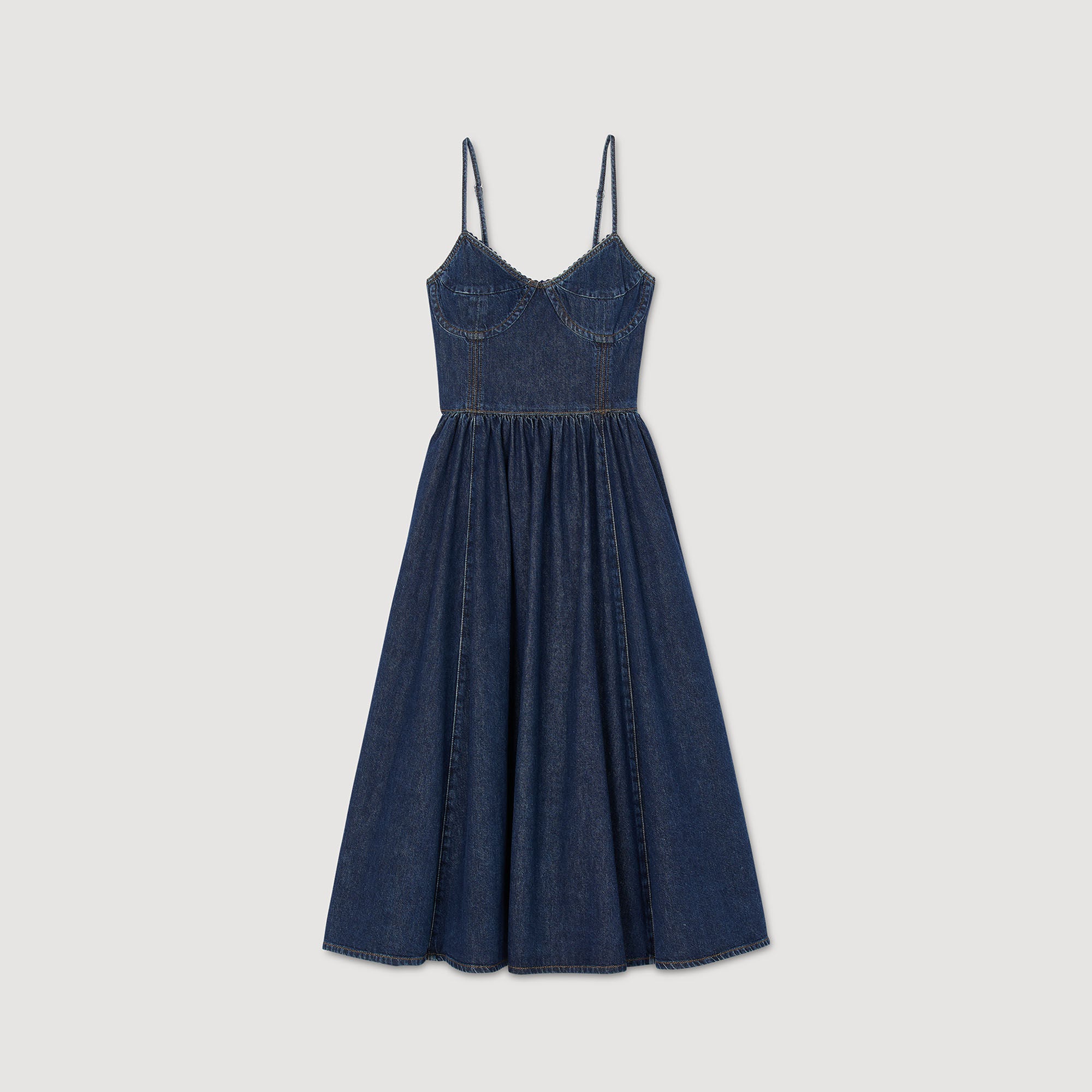 Sophie Midi Denim Dress Blue Jean