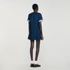 Suzie Short Pleated Dress Navy Blue