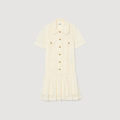Constantine Short Lace Dress Ecru
