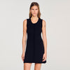Axelia Short Ribbed Knit Dress Black
