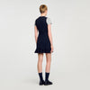 Martha 2-In-1 Short Knit Dress Navy Blue