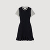 Martha 2-In-1 Short Knit Dress Navy Blue