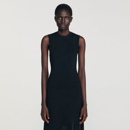 Astoria Fringed Maxi Dress Black