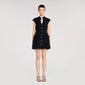 Constance Short Knit Dress Black