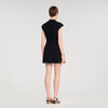 Constance Short Knit Dress Black