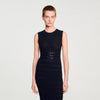Nefertiti Knit Maxi Dress With Studs Black